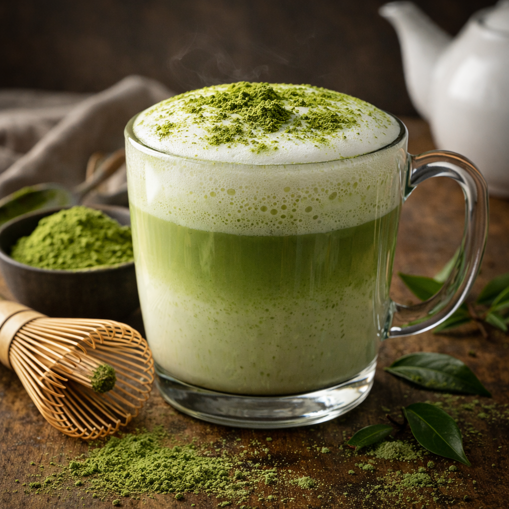 Hot Green Tea Latte